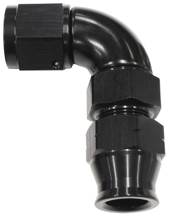 90° Tube to Female AN Adapter 1/4"to -4AN AF139-04BLK