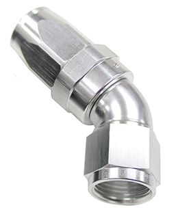 150 Series Taper One-Piece Full Flow Swivel 45° Hose End -4AN AF152-04S