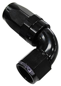 150 Series Taper One-Piece Full Flow Swivel 90° Hose End -4AN AF153-04BLK