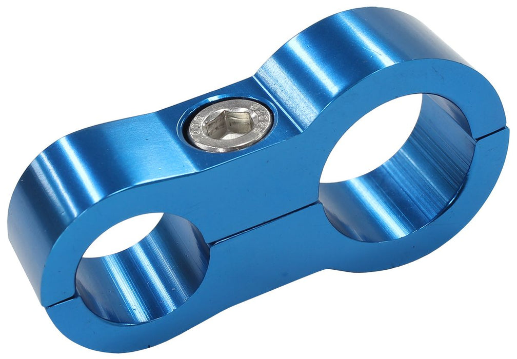 Stepped Billet Dual Hose Separator - Blue Finish AF156-09-12