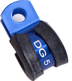 Cushioned P-Clamps 2" (50.8mm)I.D - Blue Finish AF158-32