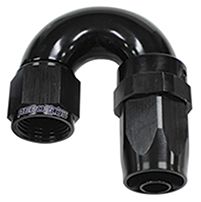 150 Series Taper One-Piece Full Flow Swivel 180° Hose End -6AN AF159-06BLK