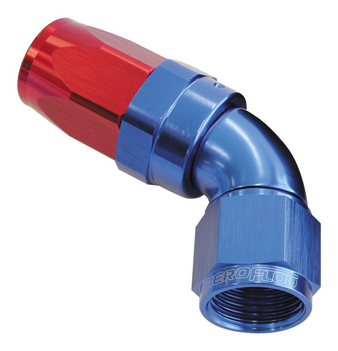 150 Series Taper One-Piece Full Flow Swivel 60° Hose End -4AN AF198-04