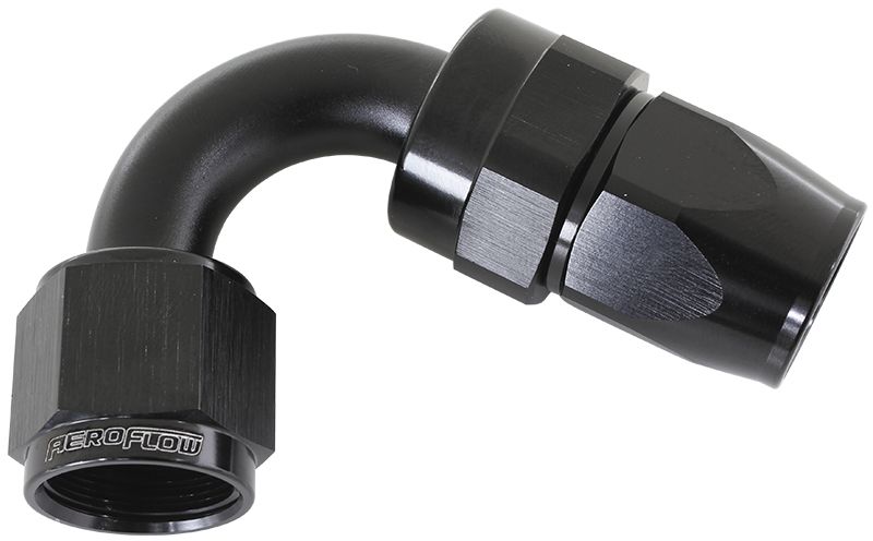 200 Series PTFE 120° Hose End -4AN AF204-04DBLK