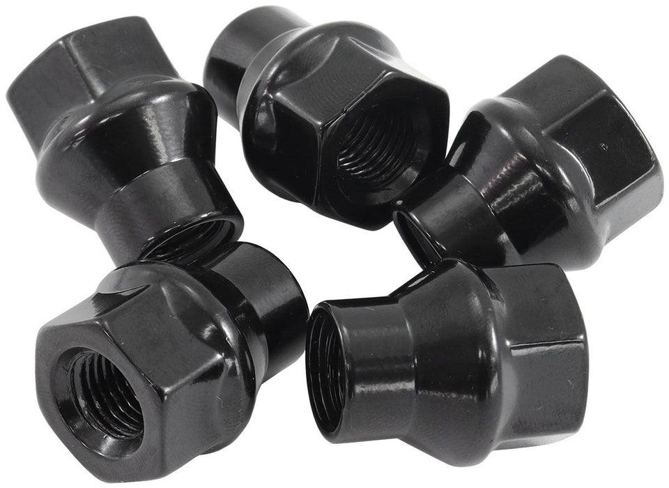 Conical ET Style Open Black Wheel Nuts - 1/2-20" AF3012-4000