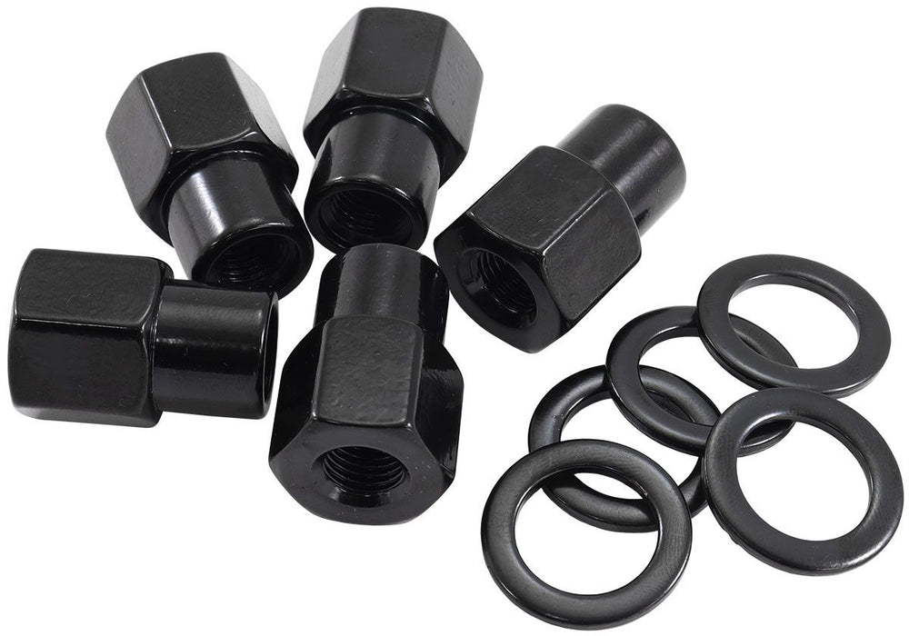 0.550" Shank Open Black Wheel Nuts - M14 x 1.50mm AF3018-6000