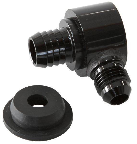 Universal Billet Brake Booster Valve with -6AN AF350-00BLK