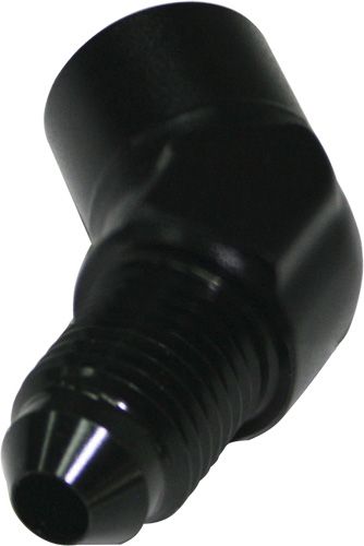 45° Female NPT to Male AN Adapter 1/8" to -4AN AF371-04BLK