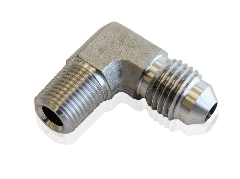 Stainless Steel 90° NPT Male to AN Fitting AF381-03