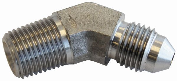 Stainless Steel 45° NPT Male to AN Fitting AF382-04-04