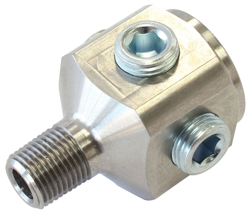 BSP To NPT Block Tee Stainless Steel Adapter AF388