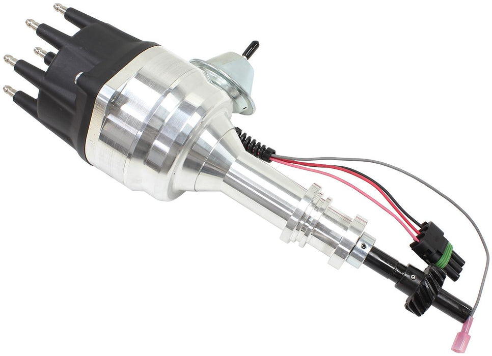 XPRO Ford Cleveland Ready to Run Distributor, Machined Aluminium Body with Black