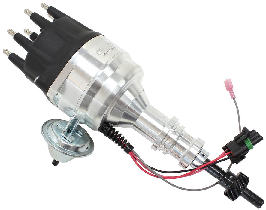 XPRO Ford Windsor Ready to Run Distributor, Machined Aluminium Body with Black C