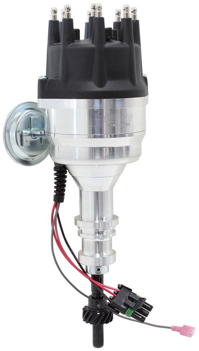 XPRO Ford Windsor Ready to Run Distributor, Machined Aluminium Body with Black C