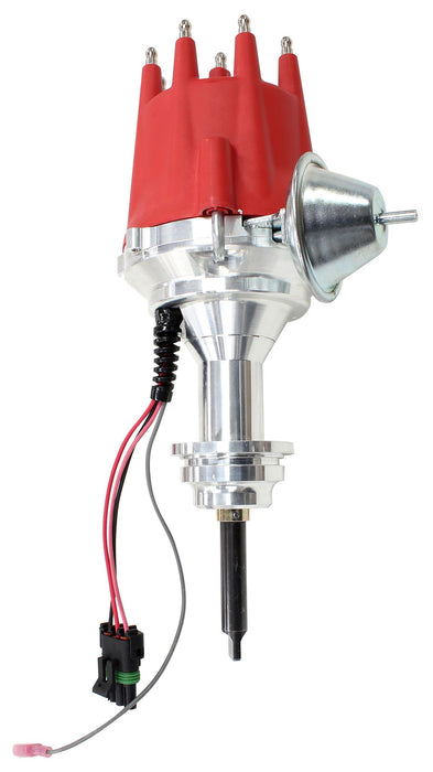 XPRO Chrysler Ready to Run Distributor, Machined Aluminium Body with Red Cap AF4