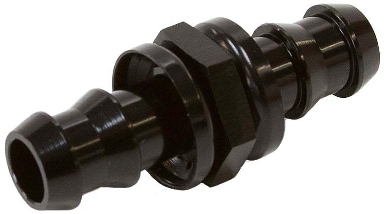 Male to Male Barb Push Lock Adapter -4 AF410-04BLK