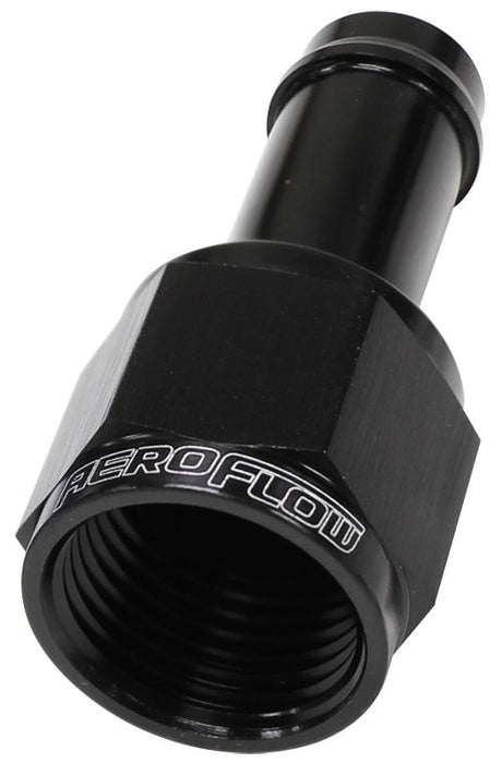 Straight Hose Barb 1/2" to -8AN Female AF411-08BLK