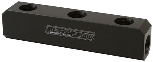 Billet 5 Port Fuel Log -8AN AF457-08BLK