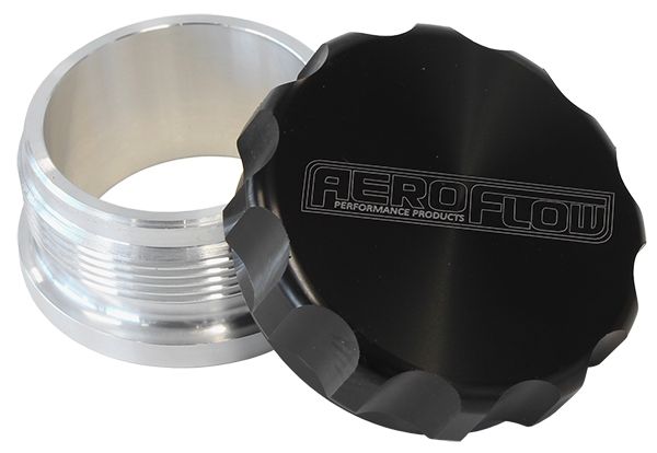 1" Billet Aluminium Weld-On Filler with Black Cap AF460-16BLK