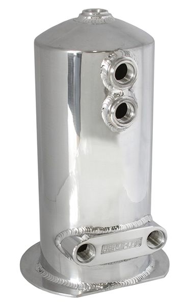 Dual Outlet EFI Pump Surge Tank - Polished AF49-1024