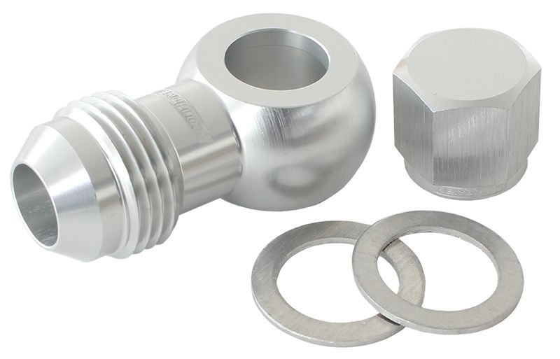 90° Fuel Pump Banjo Kit - Silver AF49-1035S