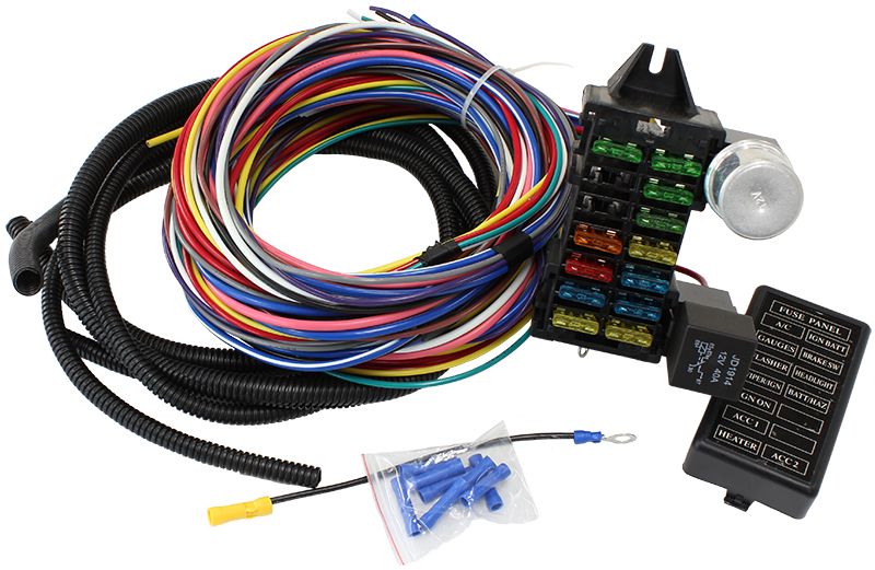 Complete Universal 12 Circuit Wiring Harness Kit AF49-1501