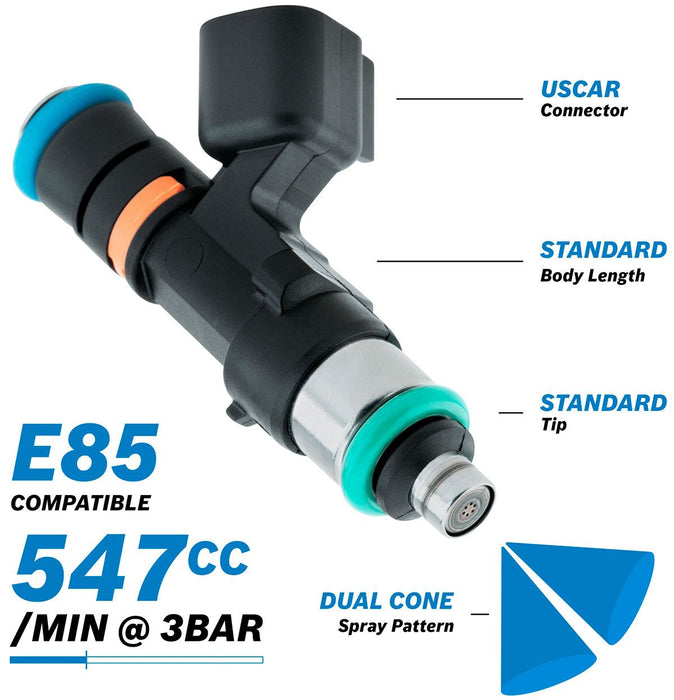 Bosch Motorsport 547cc EV14 Medium USCAR Fuel Injector AF49-1902