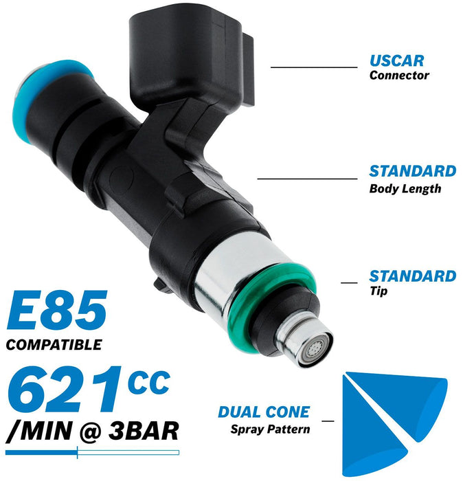 Bosch Motorsport 621cc EV14 Medium USCAR Fuel Injector AF49-1903