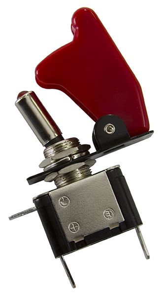 Red Covered LED Rocket / Missile Switch AF49-5050