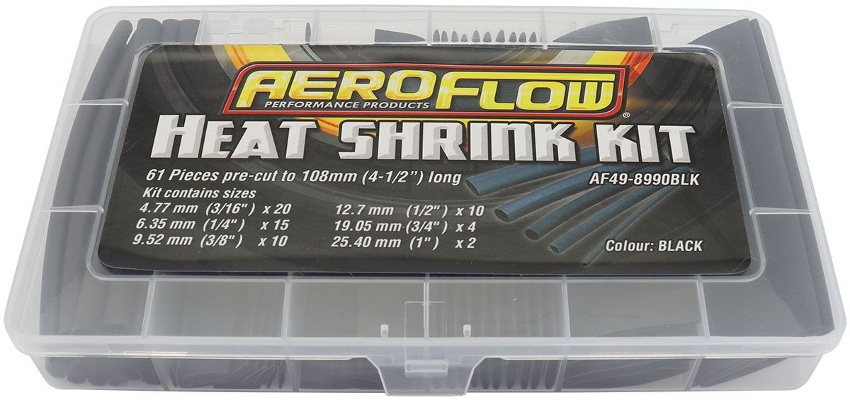 Black Heat Shrink 61 Piece Kit AF49-8990BLK