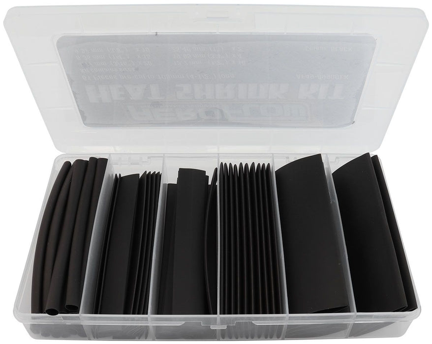 Black Heat Shrink 61 Piece Kit AF49-8990BLK