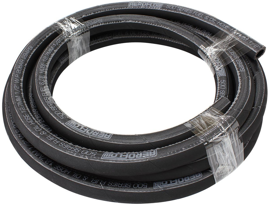 500 Series Black Push Lock Hose -4AN AF500-04-15MBLK