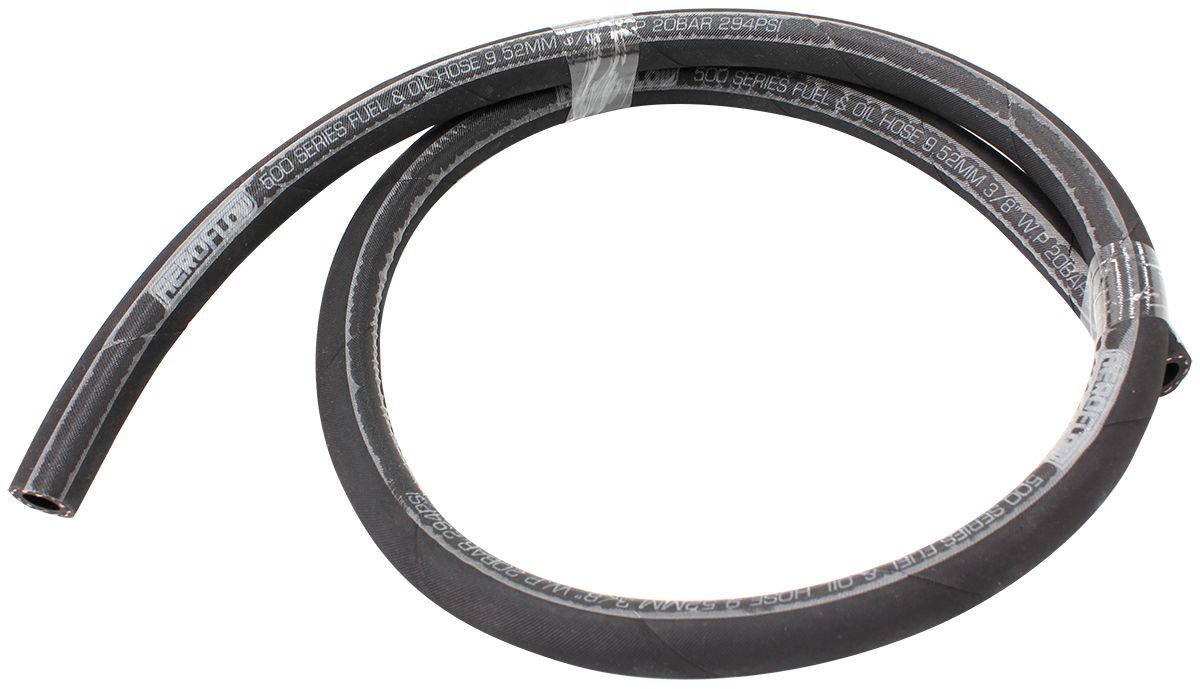 500 Series Black Push Lock Hose -4AN AF500-04-1MBLK