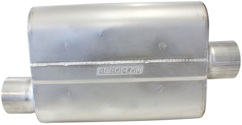 Aeroflow 5000 Series Mufflers - Offset Inlet/Center Outlet AF5001-250