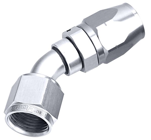 500 Series Cutter Swivel 45° Hose End -6AN AF502-06S