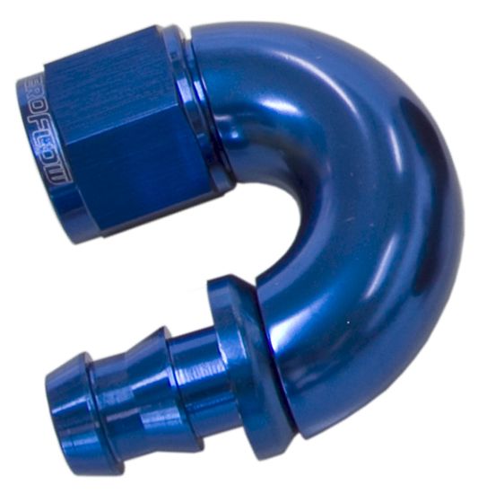 510 Series Full Flow Tight Radius Push Lock 180° Hose End -10AN AF516-10