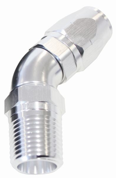 45° Male NPT Full Flow Swivel Hose End 1/4" to -6AN AF528-06-04S