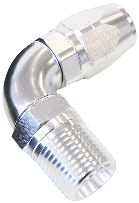 90° Male NPT Full Flow Swivel Hose End 1/2" to -8AN AF529-08-08S