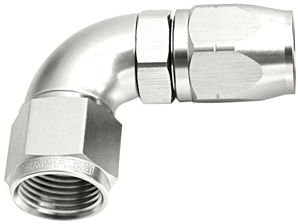 550 Series Cutter One-Piece Full Flow Swivel 90° Hose End -6AN AF553-06S