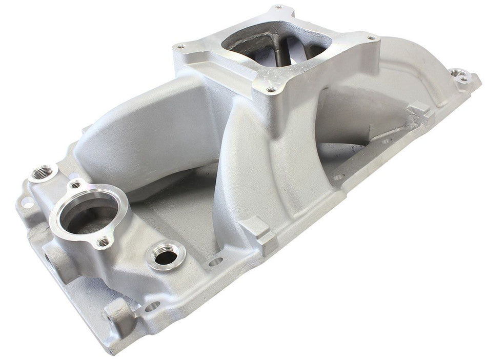 BB Chev Hi-Rise Single Plane Intake Manifold, Natural Cast Finish AF6010-1002