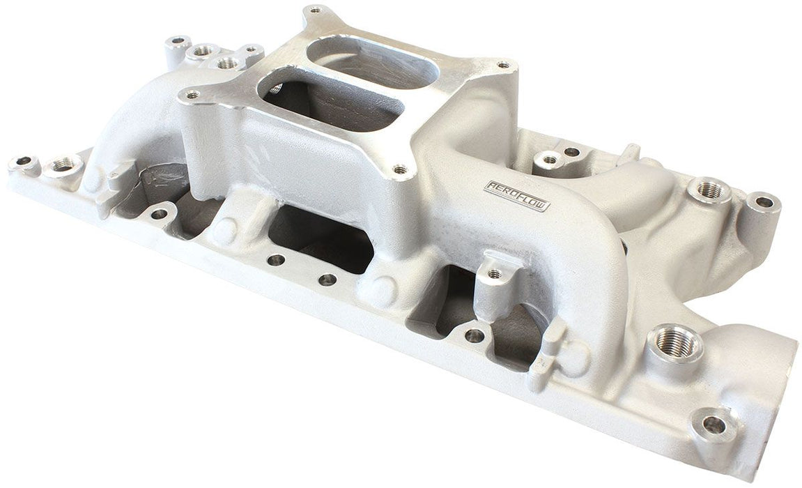 SB Ford 289-302 Windsor Air Gap Dual Plane Intake Manifold, Natural Cast Finish