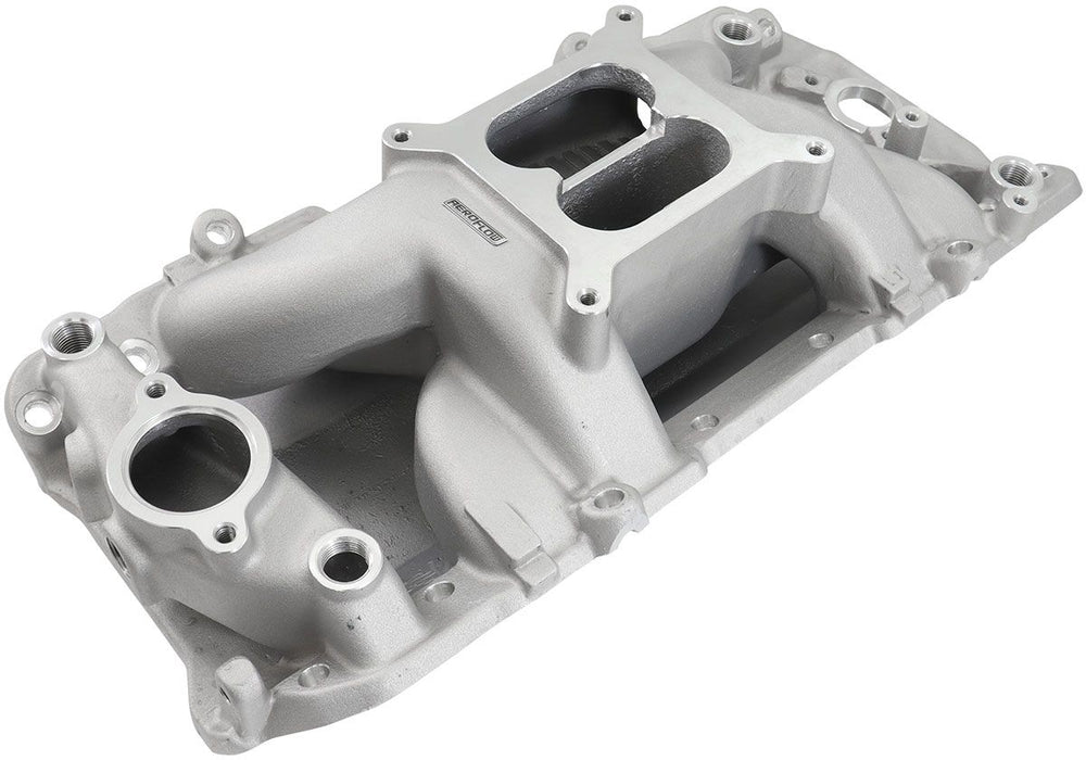 BB Chev Air Gap Dual Plane Intake Manifold, Natural Cast Finish AF6011-1001