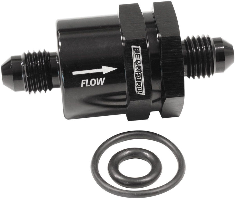 Inline Check Valve -4AN AF612-04BLK