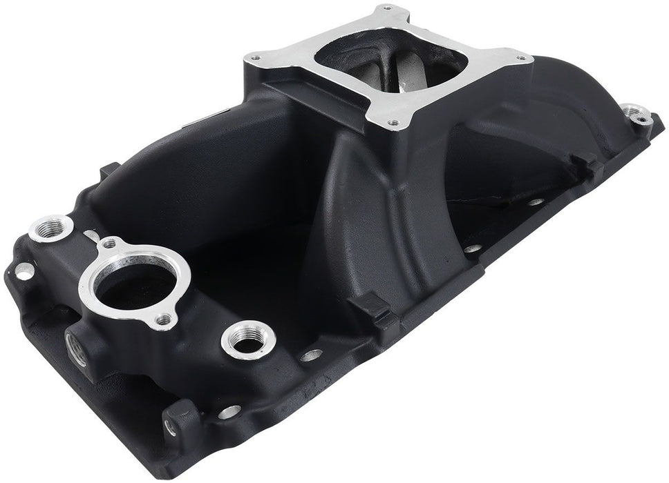 BB Chev Hi-Rise Single Plane Intake Manifold, Black Finish AF6210-1002