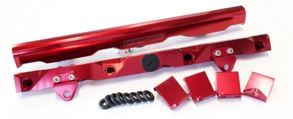 GM LS7 Billet EFI Fuel Rails - Red AF64-2007R