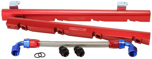 Holden 304-355 V8 Billet EFI Fuel Rails - Red AF64-2008R