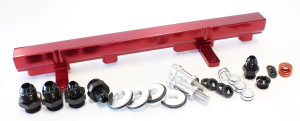 Nissan S13 SR20 Billet EFI Fuel Rail - Red AF64-2009R