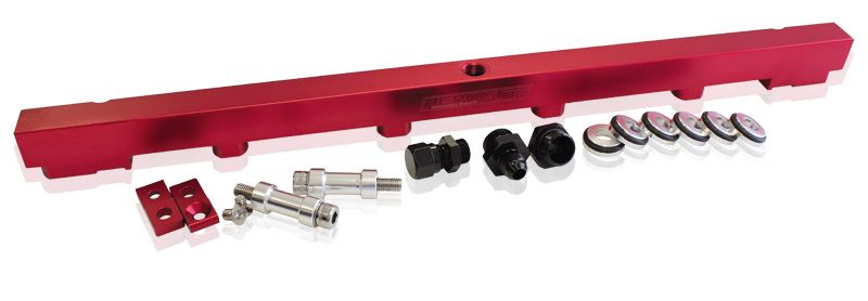 Nissan RB25 Billet EFI Fuel Rail - Red AF64-2010R