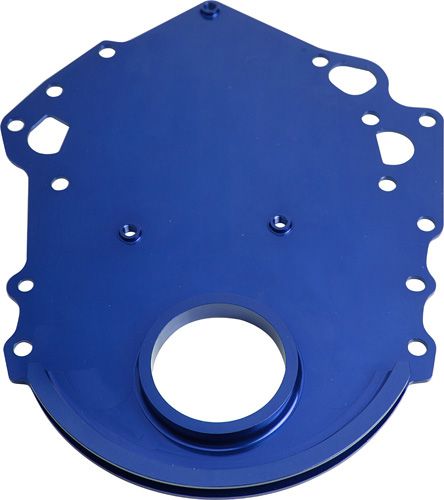 Ford 302-351 Cleveland Billet Timing Cover - Blue Finish AF64-2019