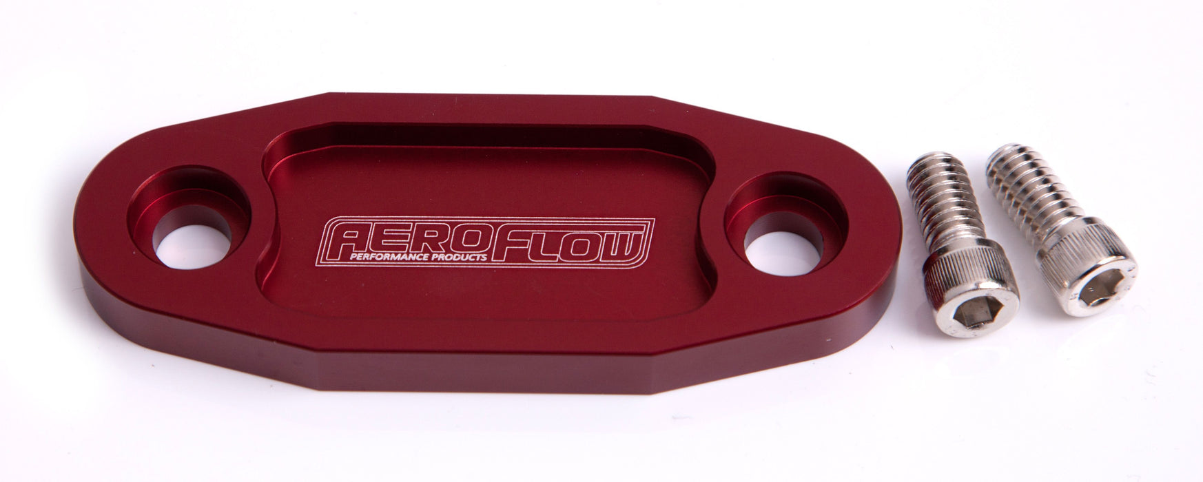 Billet Fuel Pump Block-Off Plate - Red AF64-2020R